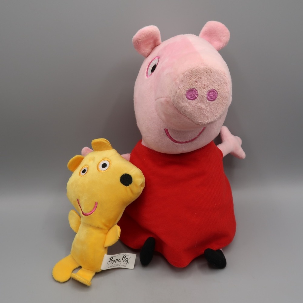 Peppa Pig 11" Talking with Teddy Toy Plush Stuffed Animal Toy Plush Interactive